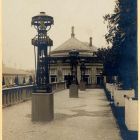 Kiállításfotó - kerti lámpa, német csoport vendéglője az 1904. évi St. Louis-i Világkiállításon
