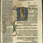 Ősnyomtatvány-töredék - Biblia. Cum glossa ordinaria. Walafridi Strabonis... IV. köt.