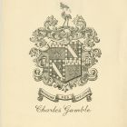 Ex libris - Charles Gamble címeres