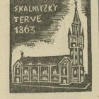 Grafika - Skalnitzky Antal templomterve, 1863