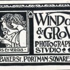 Céghirdető kártya - Window & Growe Photographic Studio