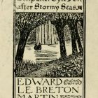 Ex libris - Edward le Breton Martin