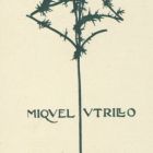 Ex libris - Miquel Utrillo