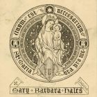 Ex libris - Mary Barbara Hales címeres