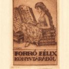 Ex libris - Forró Félix könyvtárából