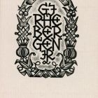 Ex libris - GJ Rhebergen JR