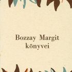 Reklám - Bozzay Margit könyvei, Napkelet