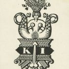 Ex libris - KI (Kner Imre?)