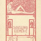 Ex libris - Schelling Elemér-é