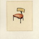Bútorterv - szék látszati rajza