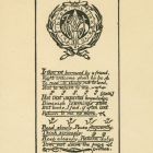 Ex libris - W monogram