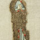 Hímzett figura (kazulakereszt részlete) - Szűz Mária