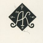 Ex libris - Dr. AK (Arady Kálmán)