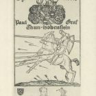 Ex libris - Paul Graf Thun-Hohenstein