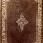 Fénykép - Archi-Episcopi Strigonienses Compendio Dati, ac festis honoribus celsissimi... című mű könyvtáblája, bőr, Nagyszombat, 1752, Ráth György gyűjteménye, Magyar Nemzeti Múzeum