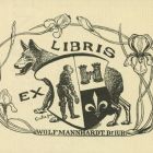 Ex libris - Wolf Mannhardt dr. jur.