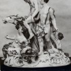 Fénykép - ”Részeg Szilénosz” porcelánszobor, Friedrich Elias Meyer mintája után, Meissen, XVIII. sz.