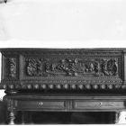 Üvegnegatív - kelengyetartó láda, faragott, 18.század, Iparművészeti Múzeum