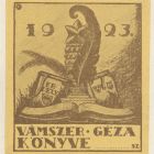 Ex libris - Vámszer Géza