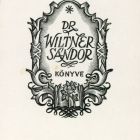 Ex libris - Dr Wiltner Sándor könyve