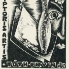 Ex libris - scriptoris artis Tóth Ervin dr.