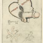 Ex libris - eroticis G M - MARQUE DEPOSÉE
