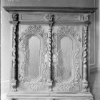 Üvegnegatív - szekrény eleje, barokk, 18.század,  Eszterházy kastély