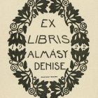 Ex libris - Almásy Denise