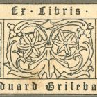 Ex libris - Eduard Grisebach