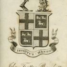 Ex libris - John Trotter Brockett címeres