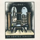 Ex libris - dr. Vértes Magda