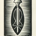 Ex libris - RRK (Radványi-Román Károly) -ipse