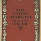 Terv - Ady Endre: Margita élni akar c. művének címlapja