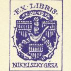 Ex libris - Nikelszky Géza (ipse)