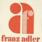 Ex libris - Franz Adler