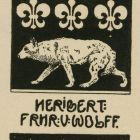 Ex libris - Heribert Frhr. V. Wolff