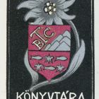 Ex libris - BTC (Bihari Torna Club) könyvtára