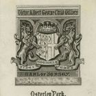 Ex libris - Victor Albert George Child Villiers Earl of Jersey