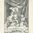 Ex libris - John Birkbeck címeres