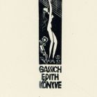 Ex libris - Gassich Edith könyve