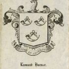 Ex libris - Leonard Horner címeres