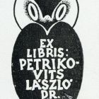 Ex libris - Petrikovits László dr.