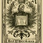 Ex libris - Dr Rev. Hermann Adler Rabbi