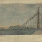 Festmény - Erzsébet híd, felrobbantás után