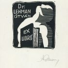 Ex libris - Dr. Lehman István