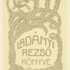 Ex libris - Ladányi Rezső könyve