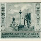 Ex libris - Wirtschafter Béla