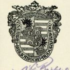 Ex libris - Bibliothecae Hedervarianae