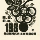 Alkalmi grafika - BÚÉK 1980 Bodnár Sándor