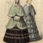 Divatkép - két nő téli ruhában,  melléklet, Wiener Zeitschrift für Kunst, Literatur, Theater und Mode